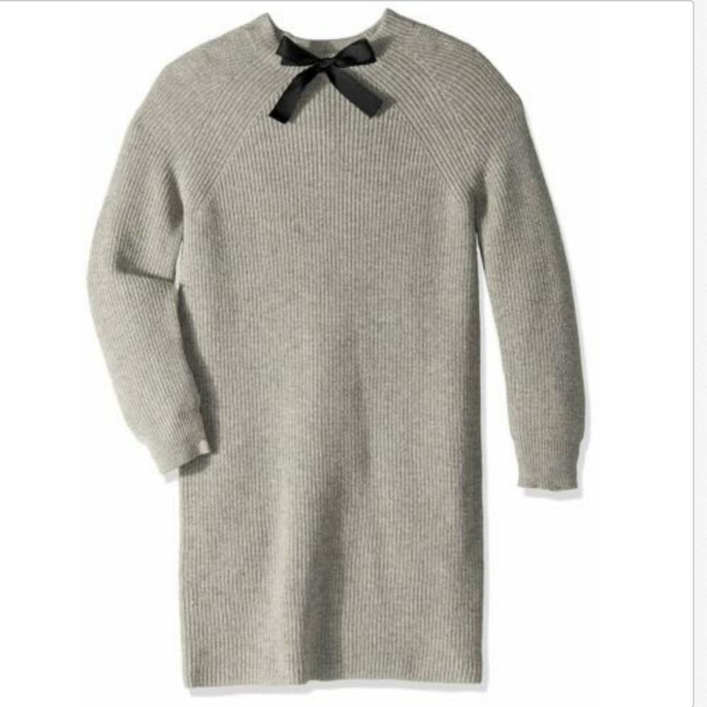 NWT J.Crew Mercantile Wool Sweater/Dress with Bow